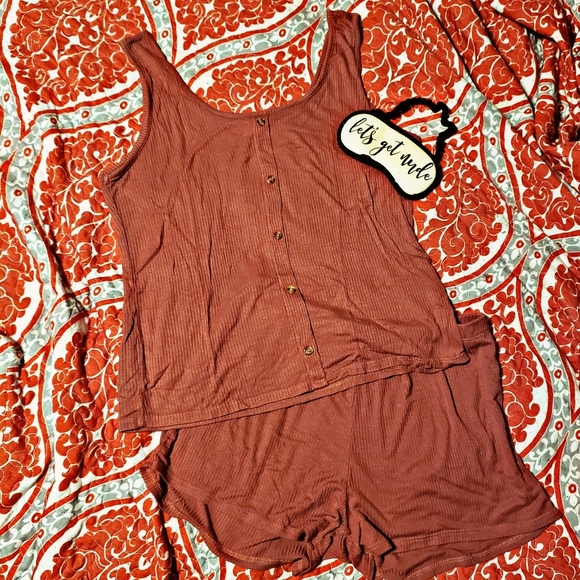 Free Kisses Other - Free Kisses Rust Red Pajama Set